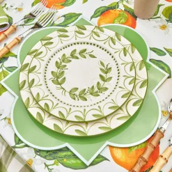 New Mrs. Alice Green Garland Starter Plates (Set Of 4)