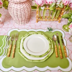 Online Mrs. Alice Green Geometric Bamboo Starter Plate (Set Of 4)