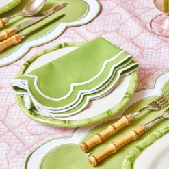 Online Mrs. Alice Green Geometric Bamboo Starter Plate (Set Of 4)