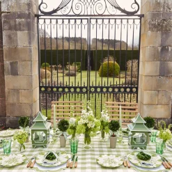 Best Mrs. Alice Green Gingham Tablecloth