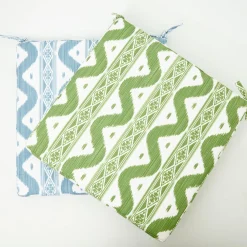 Sale Mrs. Alice Green Ikat Seat Pad Cushion