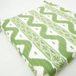 Sale Mrs. Alice Green Ikat Seat Pad Cushion