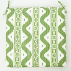 Sale Mrs. Alice Green Ikat Seat Pad Cushion