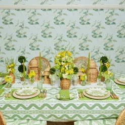 New Mrs. Alice Green Ikat Tablecloth