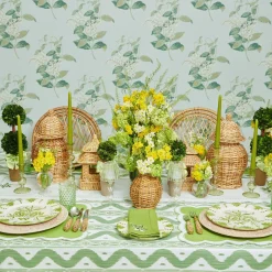 New Mrs. Alice Green Ikat Tablecloth