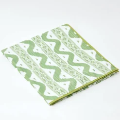 New Mrs. Alice Green Ikat Tablecloth