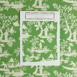 Best Mrs. Alice Green Pagoda Garden Fabric