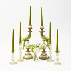 Hot Mrs. Alice Green Parrot Candlescape