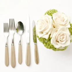 Outlet Mrs. Alice Grey Horn Cutlery Set (5 Piece)
