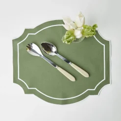 Clearance Mrs. Alice Grey Horn Salad Servers