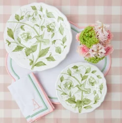 Clearance Mrs. Alice Hand Painted Hummingbird Dinner Plate