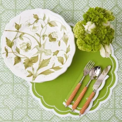 Clearance Mrs. Alice Hand Painted Hummingbird Dinner Plate