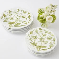 Clearance Mrs. Alice Hand Painted Hummingbird Dinner Plate