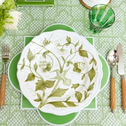 Clearance Mrs. Alice Hand Painted Hummingbird Dinner Plate