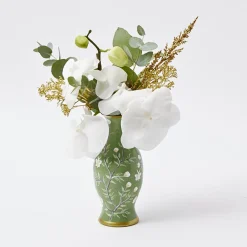 Clearance Mrs. Alice Hand Painted Tole Bud Vases (Set Of 3)