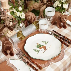 Online Mrs. Alice Heidi & Hans Skier Dinner Plate (Set Of 4)
