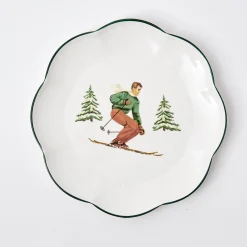 Sale Mrs. Alice Heidi & Hans Skier Dinner Plate (Set Of 4)