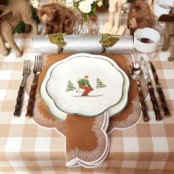 Mrs. Alice Heidi & Hans Skier Starter Plates (Set Of 4)