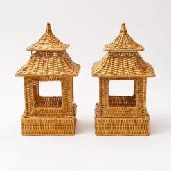 Mrs. Alice Honey Rattan Pagoda Lantern