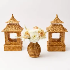 Mrs. Alice Honey Rattan Pagoda Lantern