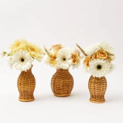 Mrs. Alice Honey Rattan Vase (Set Of 3)
