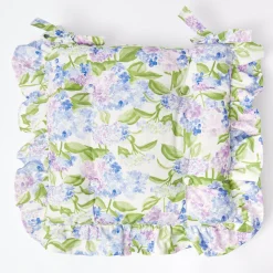 Clearance Mrs. Alice Hydrangea Seat Pad Cushions (Set Of 4)
