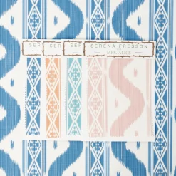 Outlet Mrs. Alice Ikat Stripe Fabric