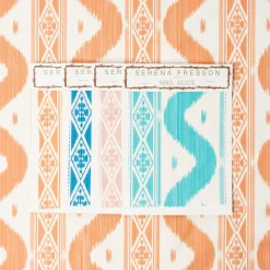 Hot Mrs. Alice Ikat Stripe Fabric