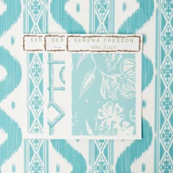 Sale Mrs. Alice Ikat Stripe Fabric