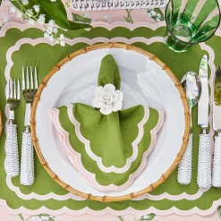 Online Mrs. Alice Isla Green & Pink Placemats & Napkins (Set Of 4)