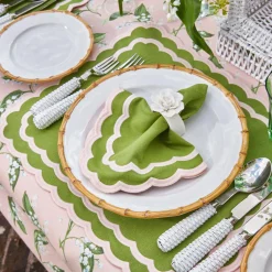 Clearance Mrs. Alice Isla Green & Pink Placemats (Set Of 4)