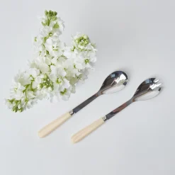 Hot Mrs. Alice Ivory Salad Servers