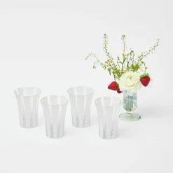 Outlet Mrs. Alice Jubilee Edition Striped Glasses (Set Of 4)
