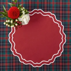 Mrs. Alice Katherine Berry Red Placemats (Set Of 4)