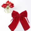 Mrs. Alice Large Ruby Red Velvet Bow
