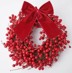 Mrs. Alice Large Ruby Red Velvet Bow