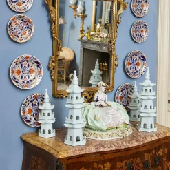 Online Mrs. Alice Large White Porcelain Pagodas (Pair)