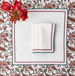 Mrs. Alice Liberty Candy Cane Napkins (Set Of 4)