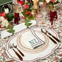 Mrs. Alice Liberty Candy Cane Napkins (Set Of 4)
