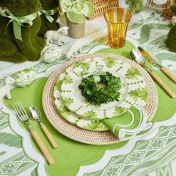 Best Mrs. Alice Light Brown Rattan Effect Cutlery (4Pcs)
