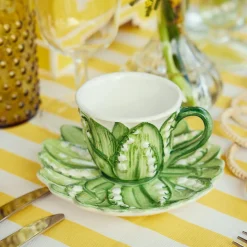 Discount Mrs. Alice Lily Of The Valley Espresso Cup & Saucer