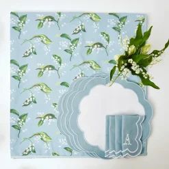 Mrs. Alice Lily Of The Valley Linen Set