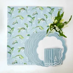 Mrs. Alice Lily Of The Valley Linen Set