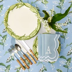 Mrs. Alice Lily Of The Valley Linen Set
