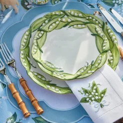 Discount Mrs. Alice Lily Of The Valley White Linen Napkins (Set Of 4)