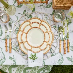 Discount Mrs. Alice Lily Of The Valley White Linen Napkins (Set Of 4)