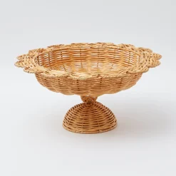 Online Mrs. Alice Luciana Rattan Scalloped Bowl