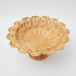Online Mrs. Alice Luciana Rattan Scalloped Bowl