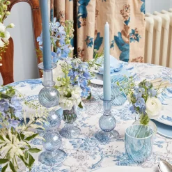 Best Mrs. Alice Madeline Azure Candle Holders (Pair)