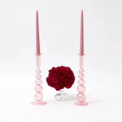 Outlet Mrs. Alice Marguerite Pink Candle Holders (Pair)
